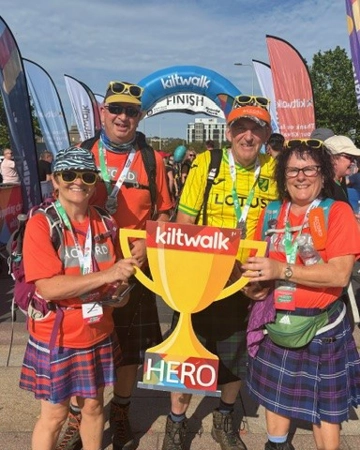 JC And Team At The Kiltwalk