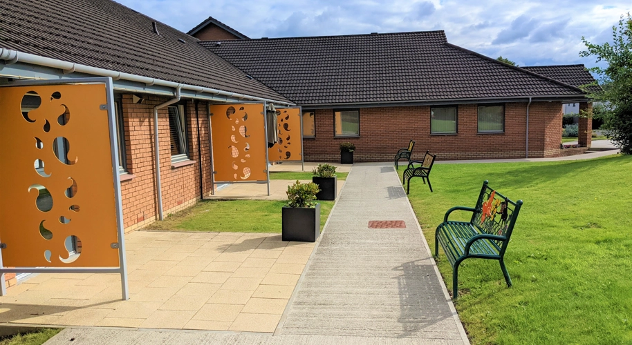 Patio and Garden Area